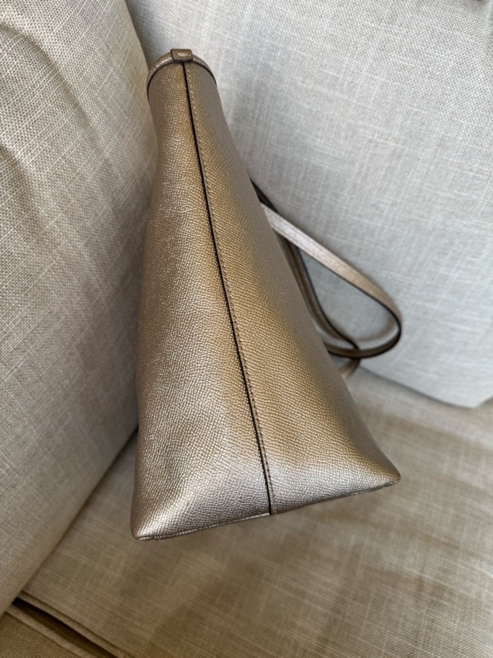 Coach Metallic Rose Gold Tote - Picture 7 of 15